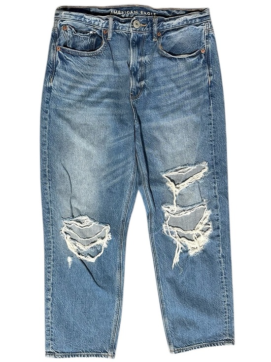 American Eagle Outfitters Denim - American Eagle Outfitters Ripped Relaxed Jeans 8 Short